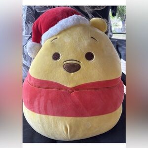 Squishmallow Disney Winnie The Pooh With Santa Hat! 16 “